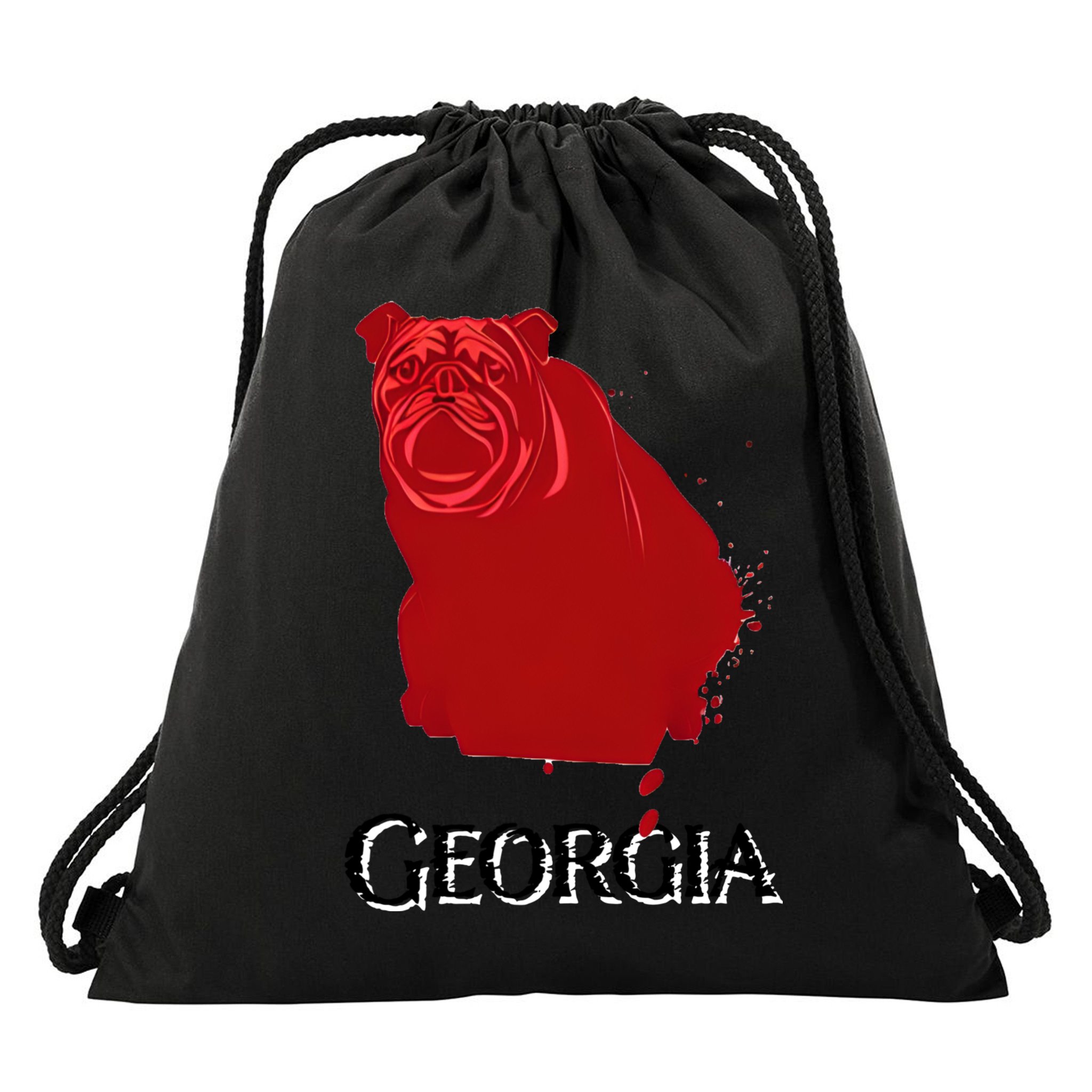 Bulldog/Georgia Drawstring Bag
