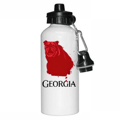 Bulldog/Georgia Aluminum Water Bottle 