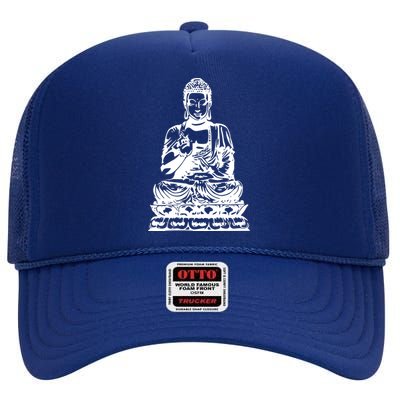 Buddha High Crown Mesh Back Trucker Hat