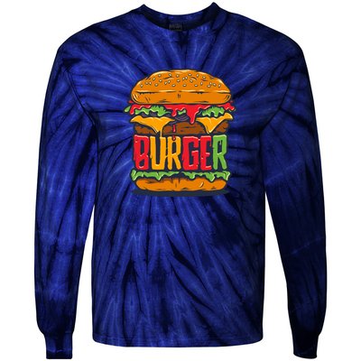 Burger Tie-Dye Long Sleeve Shirt