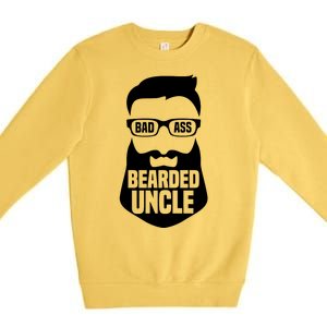 Badass Bearded Uncle Premium Crewneck Sweatshirt