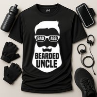 Badass Bearded Uncle Cooling Performance Crew T-Shirt