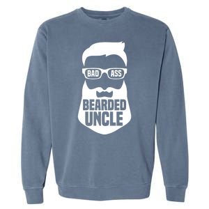 Badass Bearded Uncle Garment-Dyed Sweatshirt