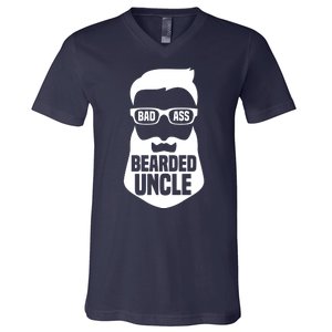 Badass Bearded Uncle V-Neck T-Shirt