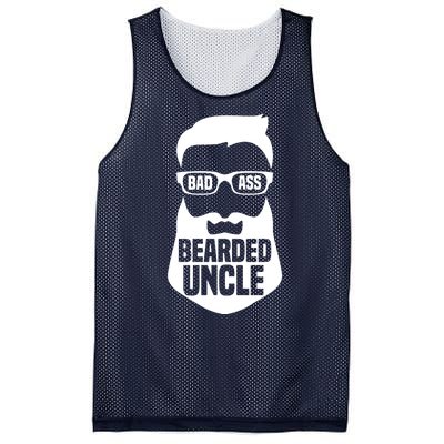 Badass Bearded Uncle Mesh Reversible Basketball Jersey Tank