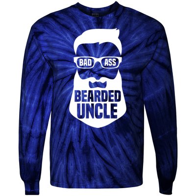 Badass Bearded Uncle Tie-Dye Long Sleeve Shirt