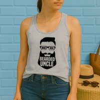 Badass Bearded Uncle Womens Tank Top