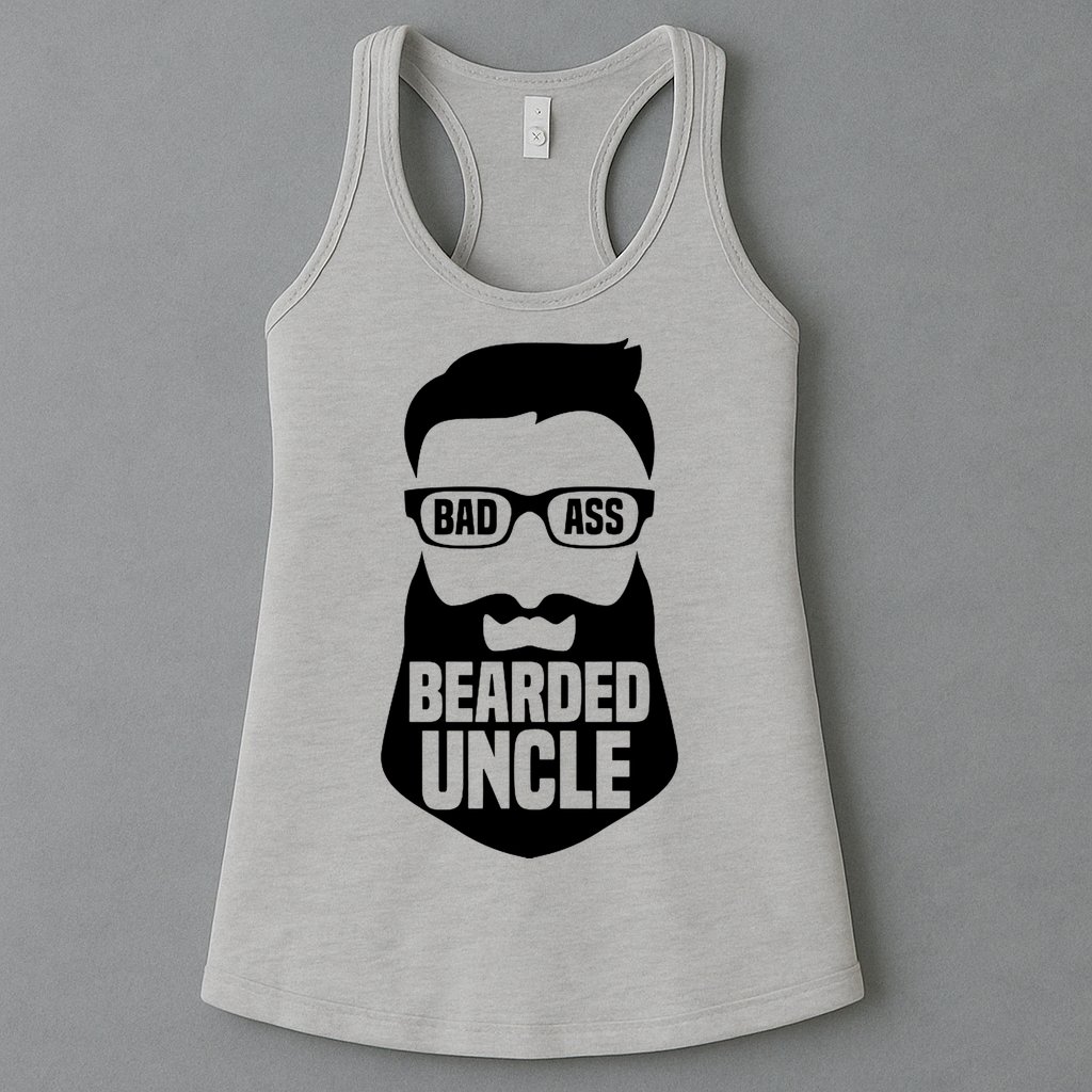 Badass Bearded Uncle Womens Tank Top