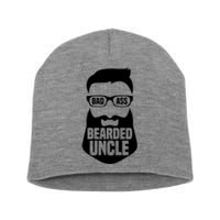 Badass Bearded Uncle Short Acrylic Beanie