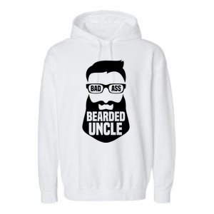 Badass Bearded Uncle Garment-Dyed Fleece Hoodie