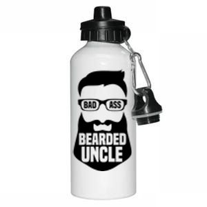 Badass Bearded Uncle Aluminum Water Bottle