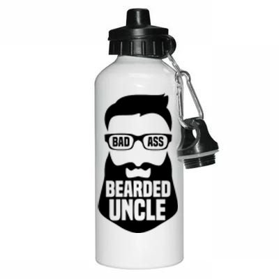 Badass Bearded Uncle Aluminum Water Bottle 