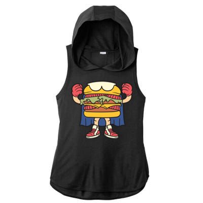 Burger Ladies PosiCharge Tri-Blend Wicking Draft Hoodie Tank