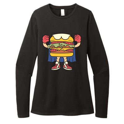 Burger Womens CVC Long Sleeve Shirt