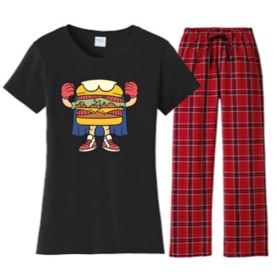 Burger Women's Flannel Pajama Set