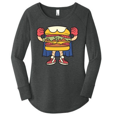 Burger Women's Perfect Tri Tunic Long Sleeve Shirt