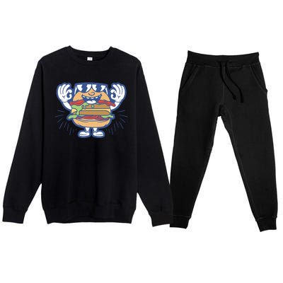 Burger Premium Crewneck Sweatsuit Set