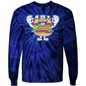 Burger Tie-Dye Long Sleeve Shirt