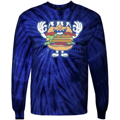 Burger Tie-Dye Long Sleeve Shirt