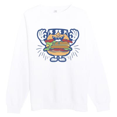 Burger Premium Crewneck Sweatshirt