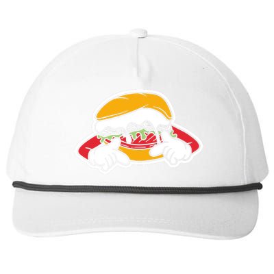 Burger Snapback Five-Panel Rope Hat