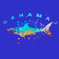 Bahamas Beach Vacation Great White Shark Art Vintage Graphic Gift Bag