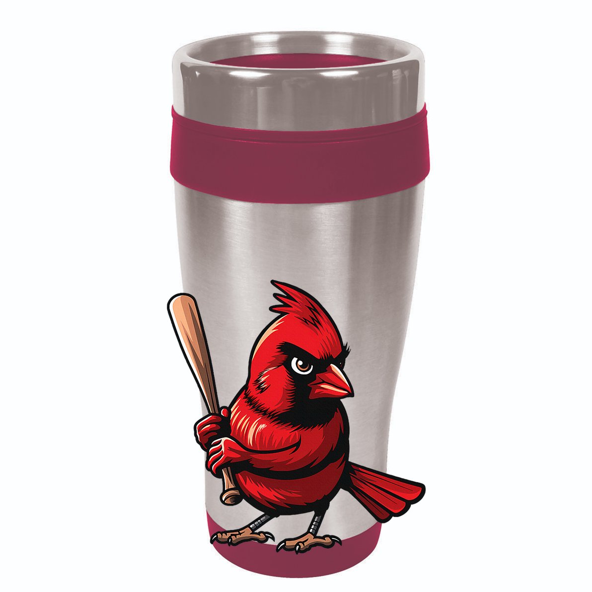 Baseball Bird Vintage Baseball Sports Fan Cardinal Zip Tote Bag