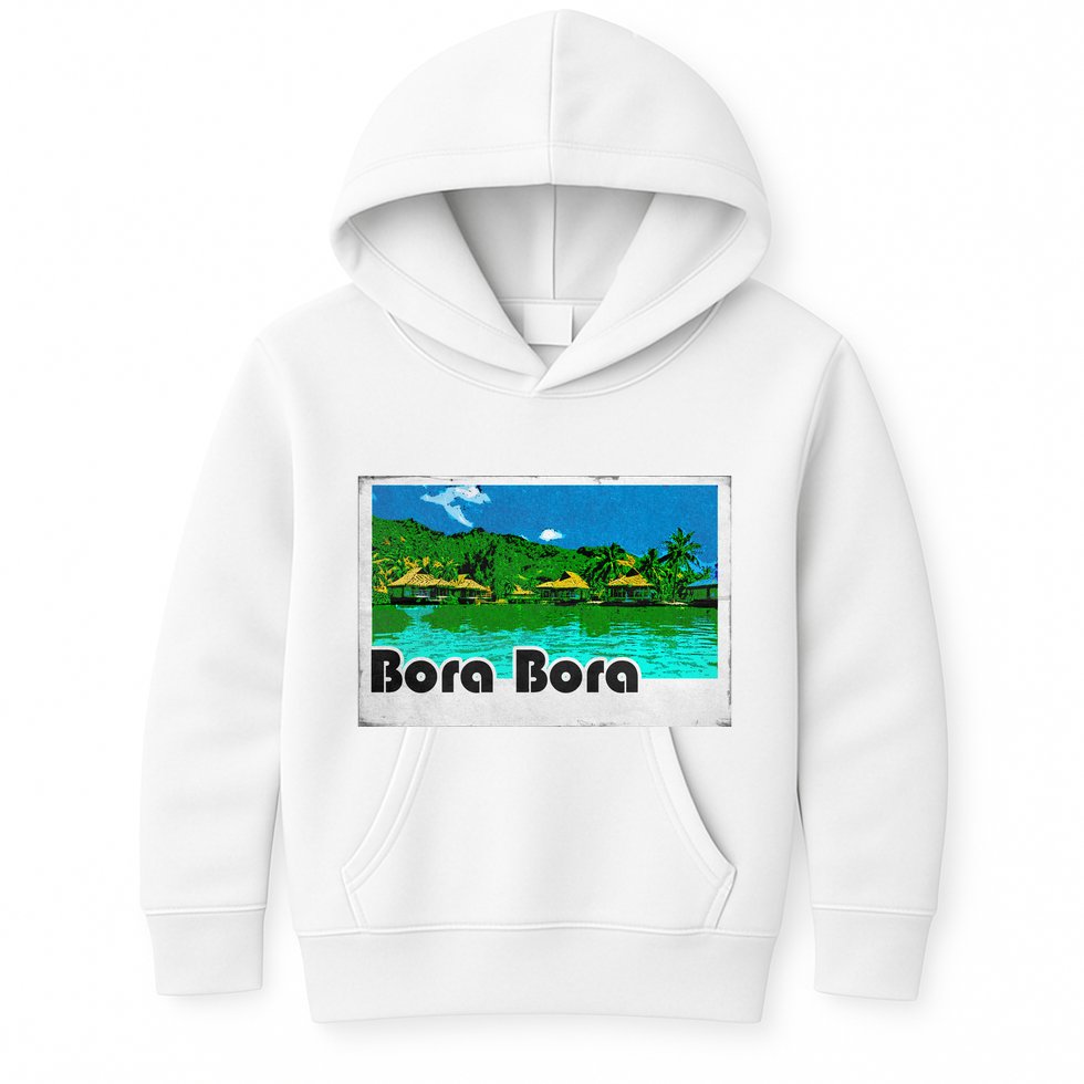 Bora Bora Vintage Kids Hoodie