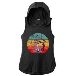 Buddha Buddhist Vajrayana Diwali Shavasana Tra Sunset Cute Gift Ladies PosiCharge Tri-Blend Wicking Draft Hoodie Tank