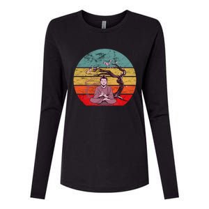 Buddha Buddhist Vajrayana Diwali Shavasana Tra Sunset Cute Gift Womens Cotton Relaxed Long Sleeve T-Shirt