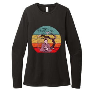 Buddha Buddhist Vajrayana Diwali Shavasana Tra Sunset Cute Gift Womens CVC Long Sleeve Shirt