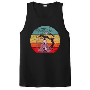 Buddha Buddhist Vajrayana Diwali Shavasana Tra Sunset Cute Gift PosiCharge Competitor Tank