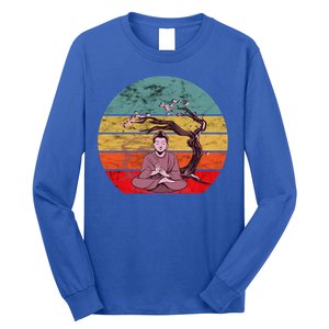 Buddha Buddhist Vajrayana Diwali Shavasana Tra Sunset Cute Gift Long Sleeve Shirt