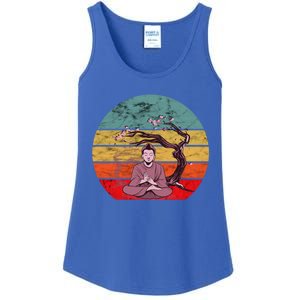 Buddha Buddhist Vajrayana Diwali Shavasana Tra Sunset Cute Gift Ladies Essential Tank