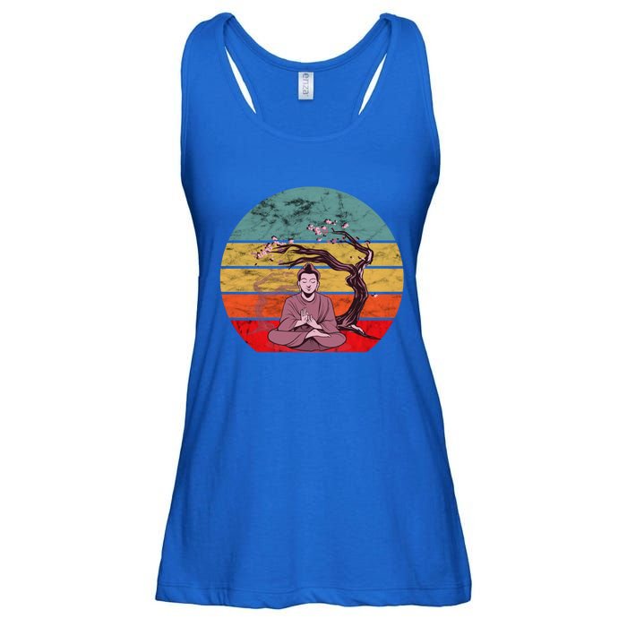 Buddha Buddhist Vajrayana Diwali Shavasana Tra Sunset Cute Gift Ladies Essential Flowy Tank