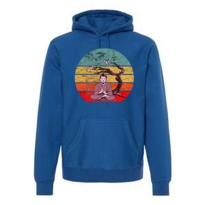 Buddha Buddhist Vajrayana Diwali Shavasana Tra Sunset Cute Gift Premium Hoodie