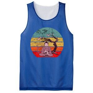 Buddha Buddhist Vajrayana Diwali Shavasana Tra Sunset Cute Gift Mesh Reversible Basketball Jersey Tank