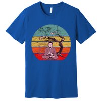 Buddha Buddhist Vajrayana Diwali Shavasana Tra Sunset Cute Gift Premium T-Shirt