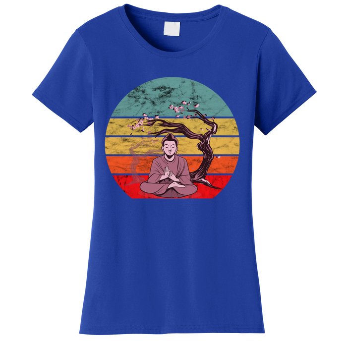 Buddha Buddhist Vajrayana Diwali Shavasana Tra Sunset Cute Gift Women's T-Shirt