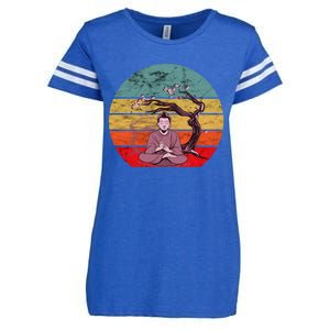 Buddha Buddhist Vajrayana Diwali Shavasana Tra Sunset Cute Gift Enza Ladies Jersey Football T-Shirt