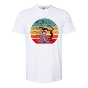 Buddha Buddhist Vajrayana Diwali Shavasana Tra Sunset Cute Gift Softstyle CVC T-Shirt