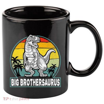Big Brothersaurus Vintage T Rex Dinosaur Big Brother Saurus 11oz C Handle Ceramic Mug