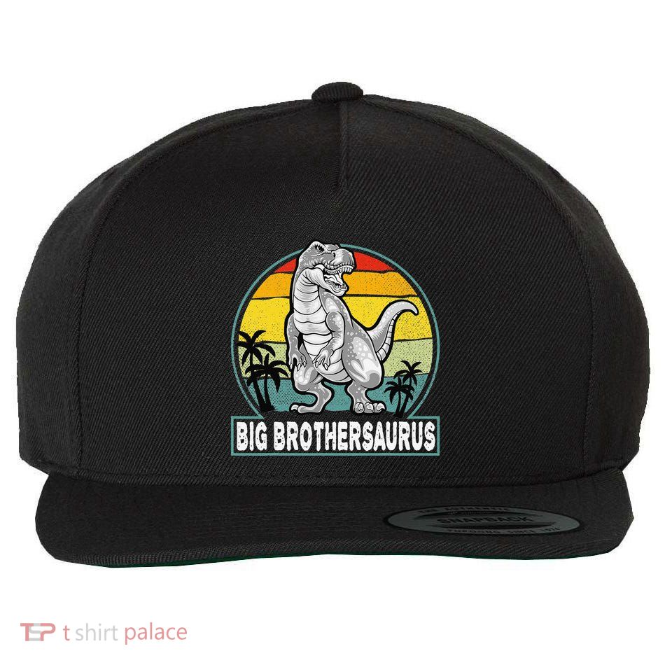Big Brothersaurus Vintage T Rex Dinosaur Big Brother Saurus Wool Snapback Cap