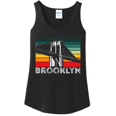 Brooklyn Bridge Vintage New York City Souvenir Ny Usa Ladies Essential Tank