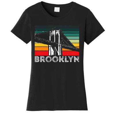 Brooklyn Bridge Vintage New York City Souvenir Ny Usa Women's T-Shirt