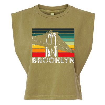 Brooklyn Bridge Vintage New York City Souvenir Ny Usa Garment-Dyed Women's Muscle Tee