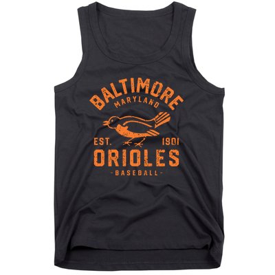 Batimore Baseball Vintage Tank Top