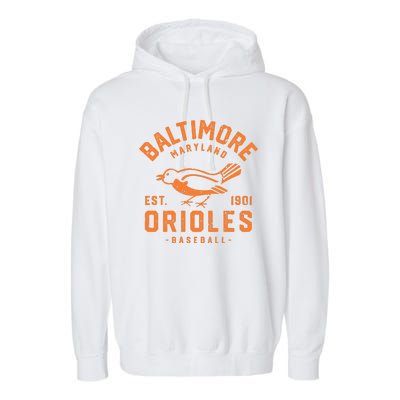 Batimore Baseball Vintage Garment-Dyed Fleece Hoodie