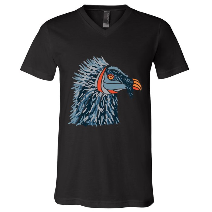 Bartgeier Bearded Vulture Ossifrage LäMmergeier V-Neck T-Shirt
