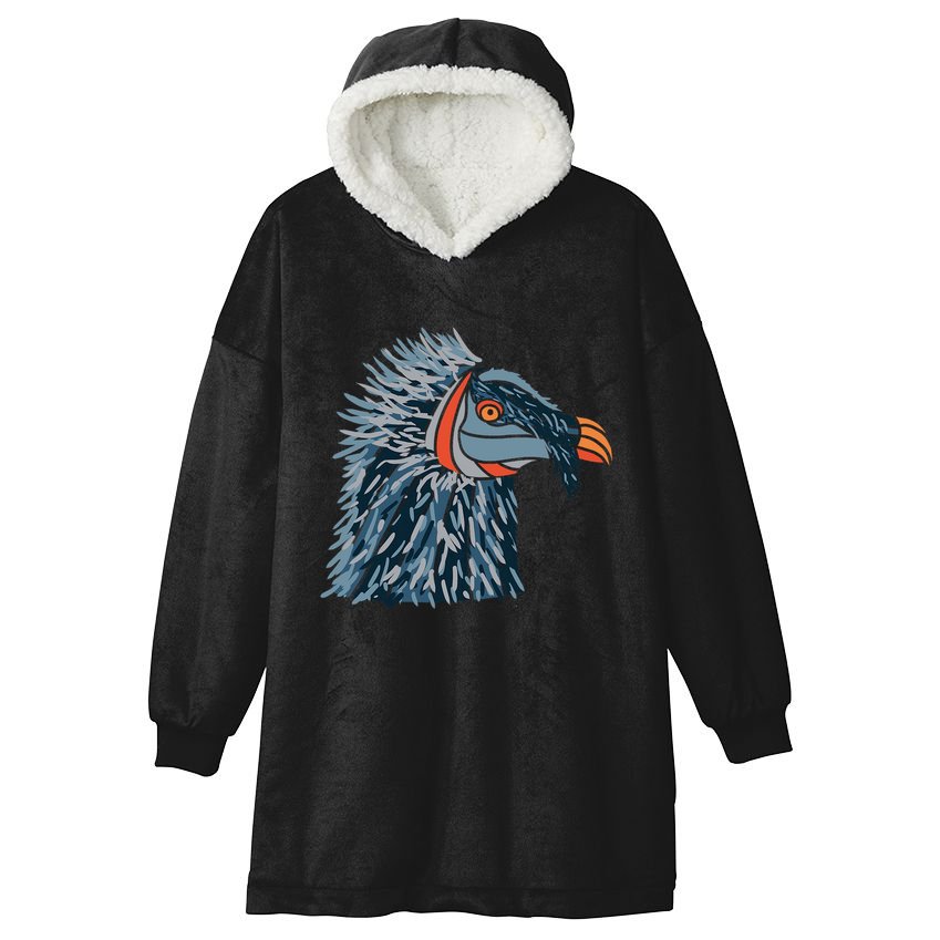 Bartgeier Bearded Vulture Ossifrage LäMmergeier Hooded Wearable Blanket